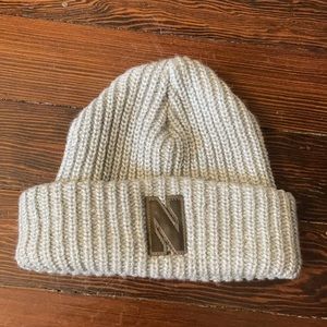 Northwestern university gray beanie